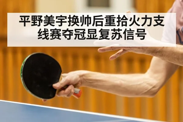 平野美宇换帅后重拾火力支线赛夺冠显复苏信号